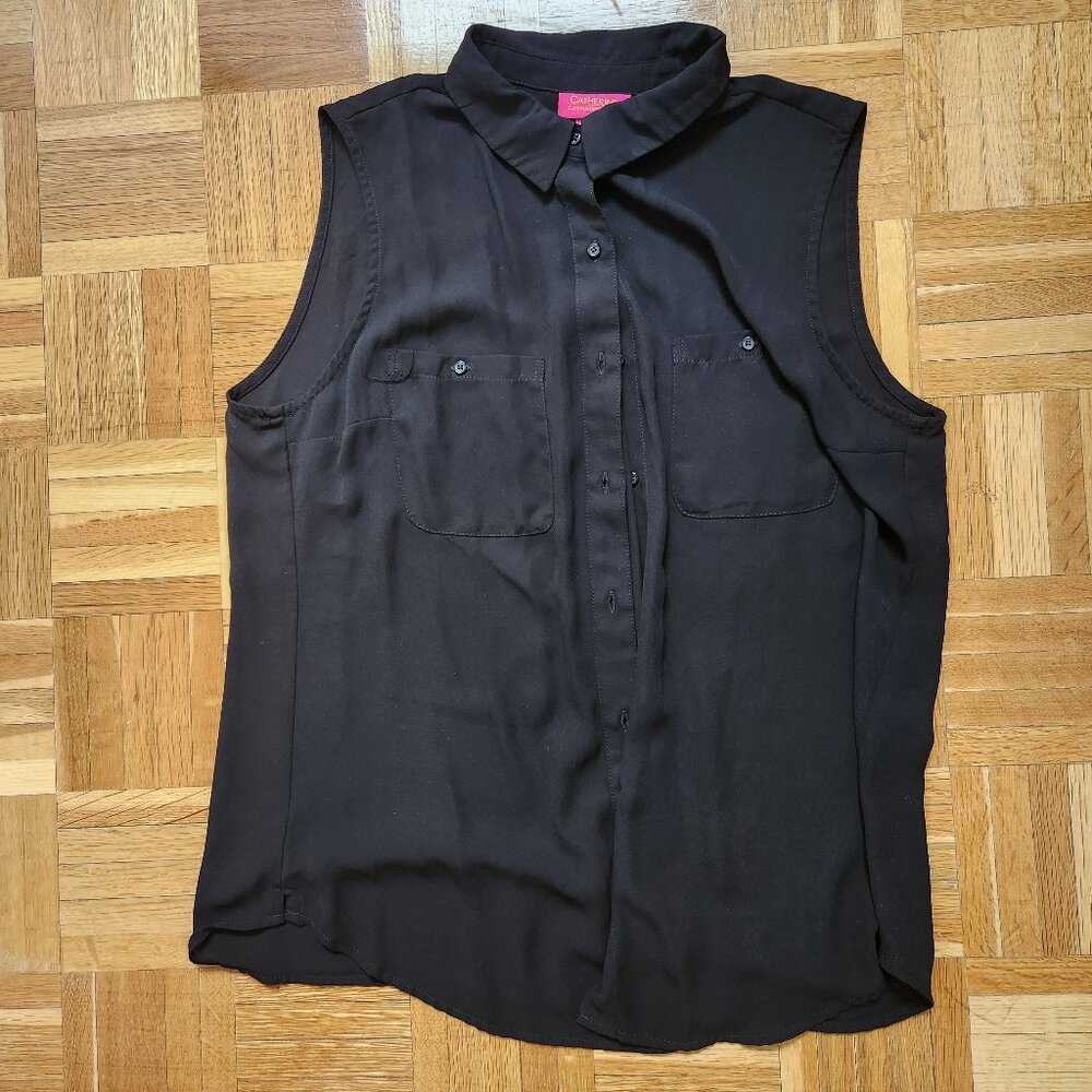 Catherine malandrino black sleeveless top.